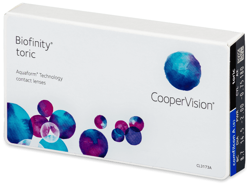 Biofinity Toric  (Esf:0.00, Cyl:-0.75, Eje:10)